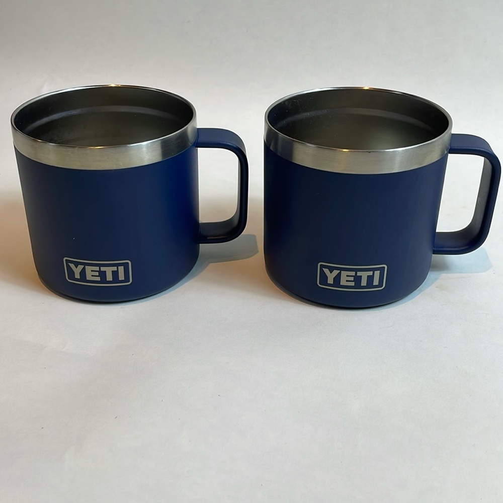Set of Yeti 14 oz Rambler mugs, as shown. Excellent condition